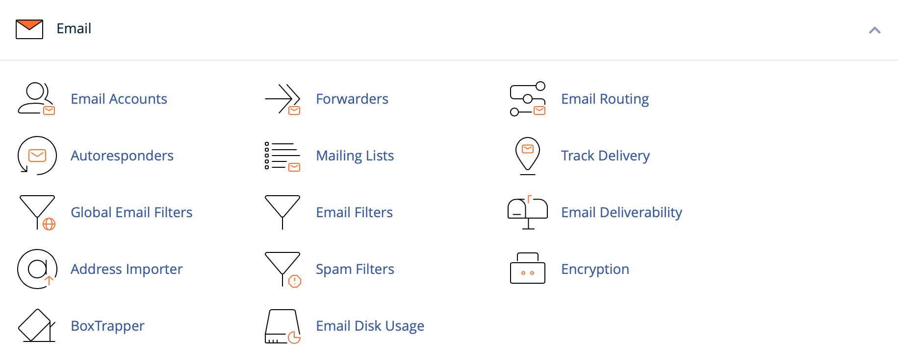 Email tab