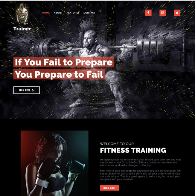 fitness training