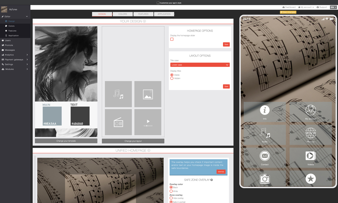 Design Screen